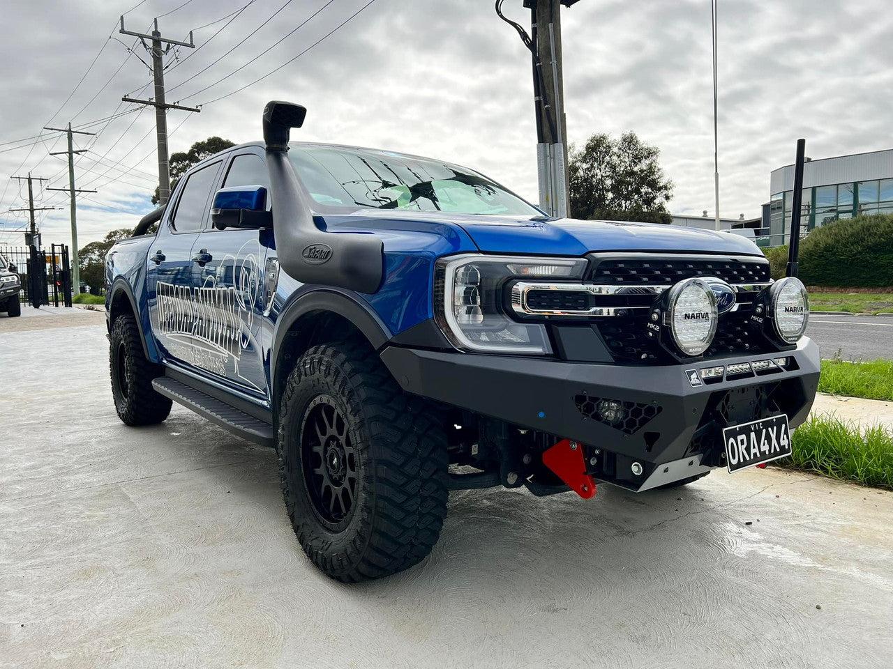 Next Gen Ranger Predator bar with optional 22" LED light bar and 9" driving lights