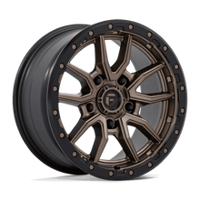 Fuel 1PC D681 REBEL 17x9 5x150 +1 Matte Bronze Black Bead Ring