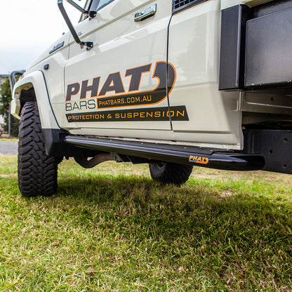 Toyota LandCruiser 79/76 Series FLAT Rock Sliders / Side Steps
