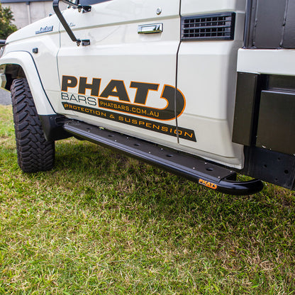 Toyota LandCruiser 79/76 Series FLAT Rock Sliders / Side Steps