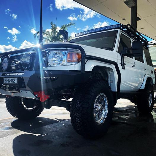 Rock Sliders With Brush Rails, Suitable For Toyota Land Cruiser 76 Series, 2007 On 2022