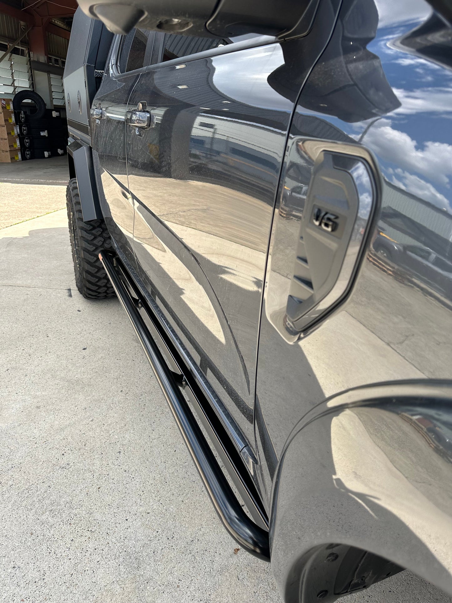 Ford Ranger PY 2023+ ANGLED Rock Sliders / Side steps