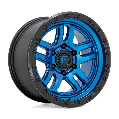 Fuel 1PC D790 AMMO 17x9 5x127 -12 Blue W/ Black Lip