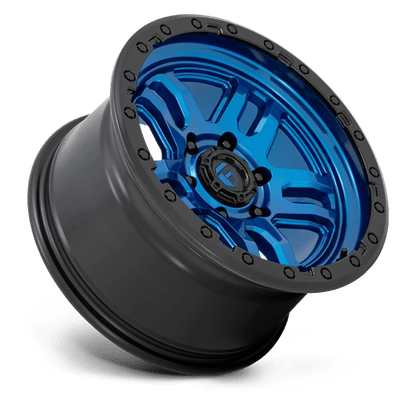 Fuel 1PC D790 AMMO 20x10 5x127 -18 Blue W/ Black Lip