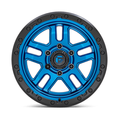 Fuel 1PC D790 AMMO 17x9 5x127 -12 Blue W/ Black Lip