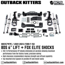 BDS Suspension - 6' Lift Kit for 2021+ Ford F150 with Fox Shocks