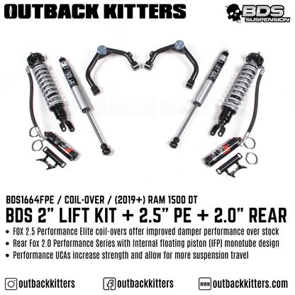 BDS Suspension 2' Lift Kit for Ram 1500 DT (2019+)