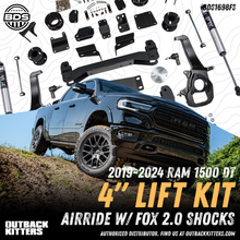 BDS Suspension 4' Lift Kit for 2019-2024 Ram 1500 DT Air Ride Suspension