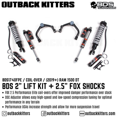BDS Suspension 2' Lift Kit for Ram 1500 DT (2019+)
