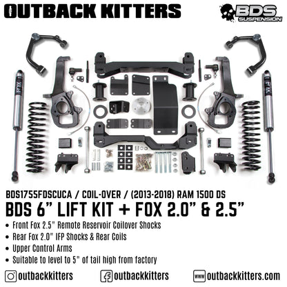 BDS Suspension 6' Lift Kit for Ram 1500 DS