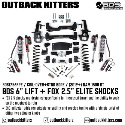 BDS Suspension 6' Lift Kit for Ram 1500 DT
