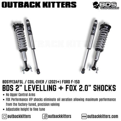 BDS Suspension 2' Levelling Kit for Ford F150 (2021+)