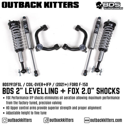BDS Suspension 2' Levelling Kit for Ford F150 (2021+)