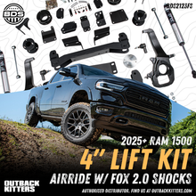 BDS Suspension 4' Lift Kit for 2025+ Ram 1500 Air Ride Suspension