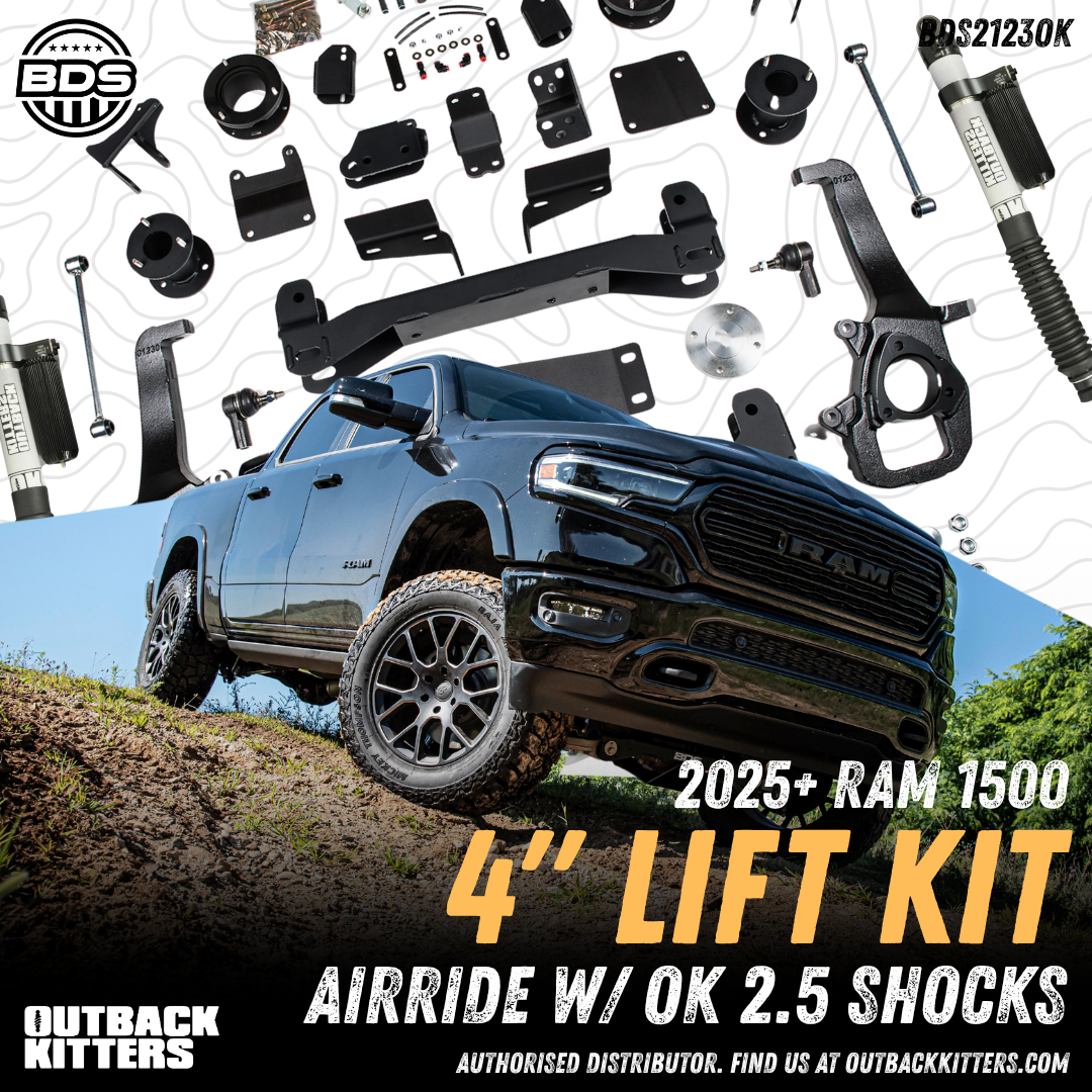BDS Suspension 4' Lift Kit for 2025+ Ram 1500 Air Ride Suspension