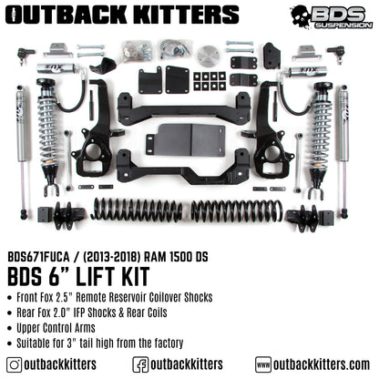 BDS Suspension 6' Lift Kit for Ram 1500 DS