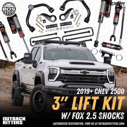 BDS Suspension 3' Lift Kit for 2020+ Chevy Silverado 2500