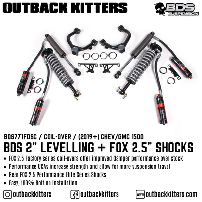 BDS Suspension 2' Levelling Kit for 2019+ Chevy/GMC 1500