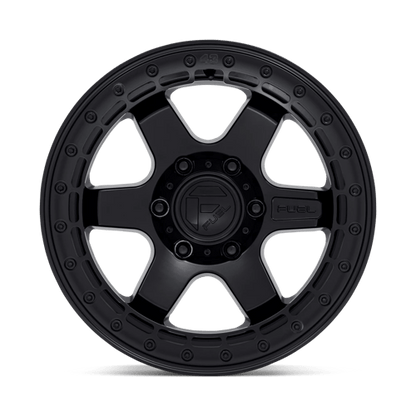 Fuel 1PC D122 BLOCK BEADLOCK 17x8.5 6x135 +0 Matte Black W/ M-Black Ring