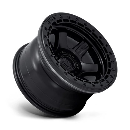 Fuel 1PC D122 BLOCK BEADLOCK 17x8.5 5x150 +20 Matte Black W/ M-Black Ring