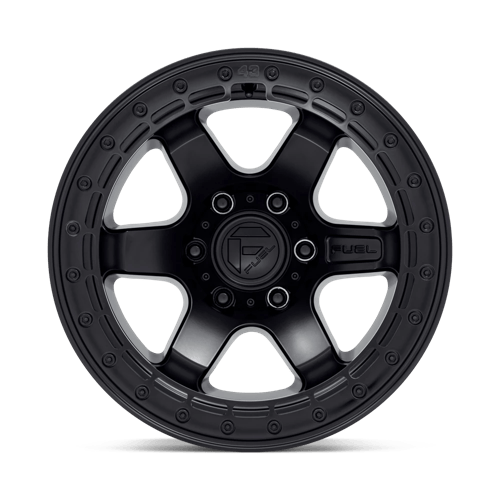 Fuel 1PC D122 BLOCK BEADLOCK 17x8.5 5x150 +20 Matte Black W/ M-Black Ring