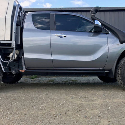 Mazda BT50 2012 - 2020 ANGLED Rock Sliders / Side Steps - Powdercoated