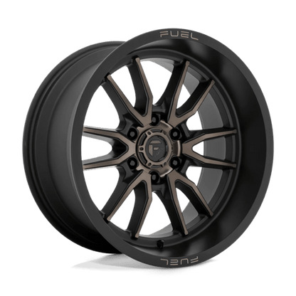 Fuel 1PC D762 CLASH 17x9 6x139.7 +1 Matte Black Double Dark Tint