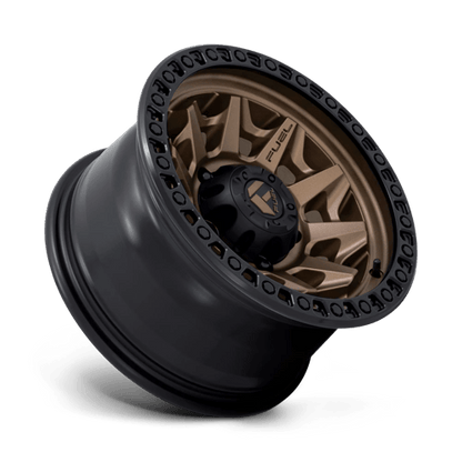 Fuel 1PC D696 COVERT 15x8 5x139.7 -12 Matte Bronze Black Bead Ring