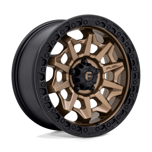 Fuel 1PC D696 COVERT 18x8.5 5x120 +35 Matte Bronze Black Bead Ring