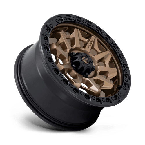 Fuel 1PC D696 COVERT 18x8.5 5x120 +35 Matte Bronze Black Bead Ring