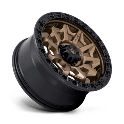 Fuel 1PC D696 COVERT 18x8.5 5x120 +35 Matte Bronze Black Bead Ring
