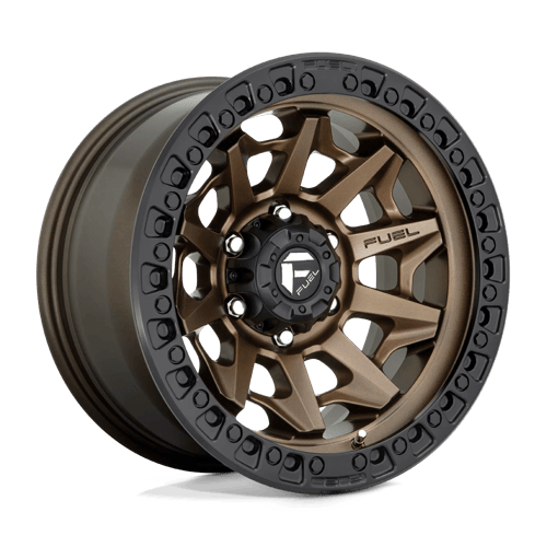 Fuel 1PC D696 COVERT 17x9 6x139.7 -12 Matte Bronze Black Bead Ring