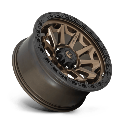 Fuel 1PC D696 COVERT 17x9 5x127 -12 Matte Bronze Black Bead Ring