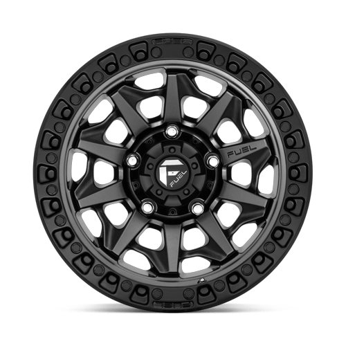 Fuel 1PC D716 COVERT 18x9 8x170 +1 Matte Gunmetal Black Bead Ring