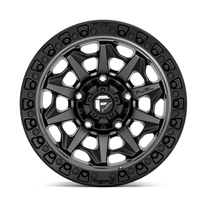 Fuel 1PC D716 COVERT 18x9 8x170 +1 Matte Gunmetal Black Bead Ring