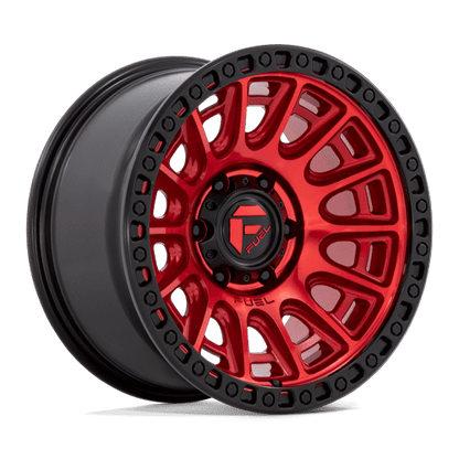 Fuel 1PC D834 CYCLE 17x8.5 6x135 +25 Candy Red W/ Black Ring