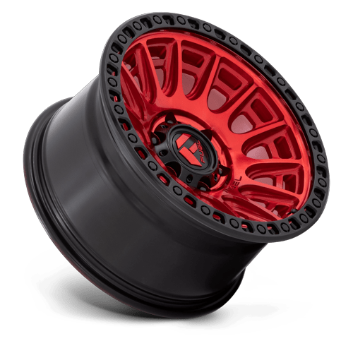 Fuel 1PC D834 CYCLE 17x9 6x139.7 +1 Candy Red W/ Black Ring