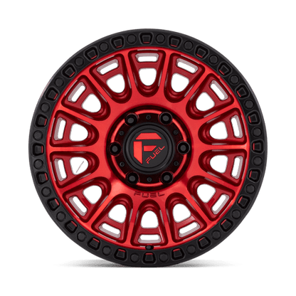 Fuel 1PC D834 CYCLE 17x8.5 6x120 +34 Candy Red W/ Black Ring