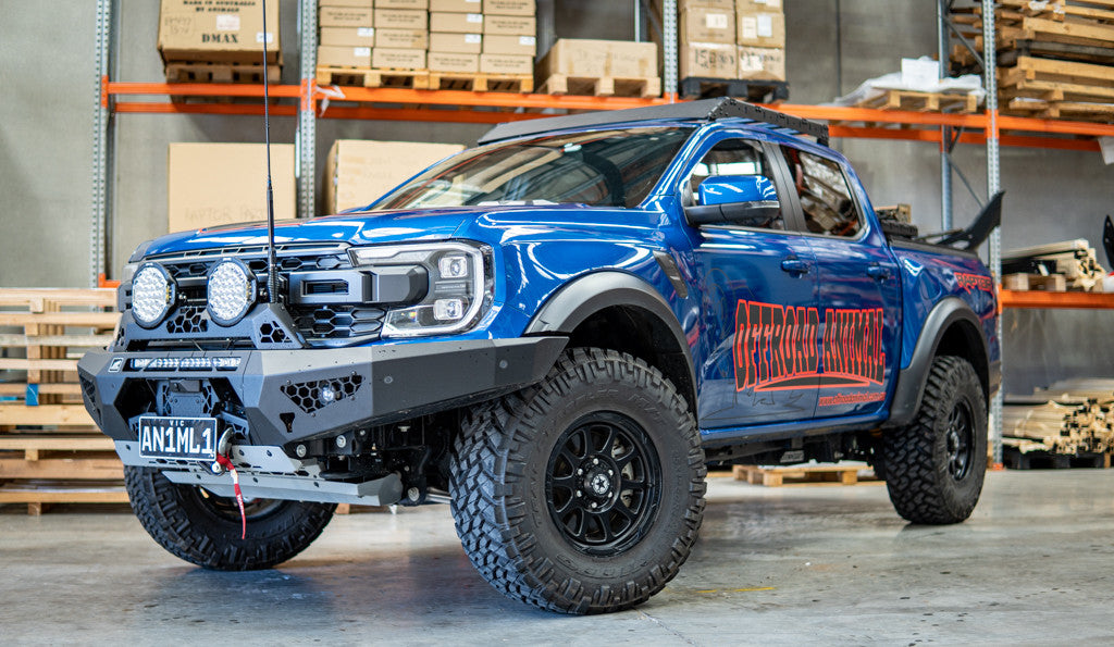 Rally Hoop fitted to a predator bar with 2 x Offroad Animal 9" Ass Kicker lights