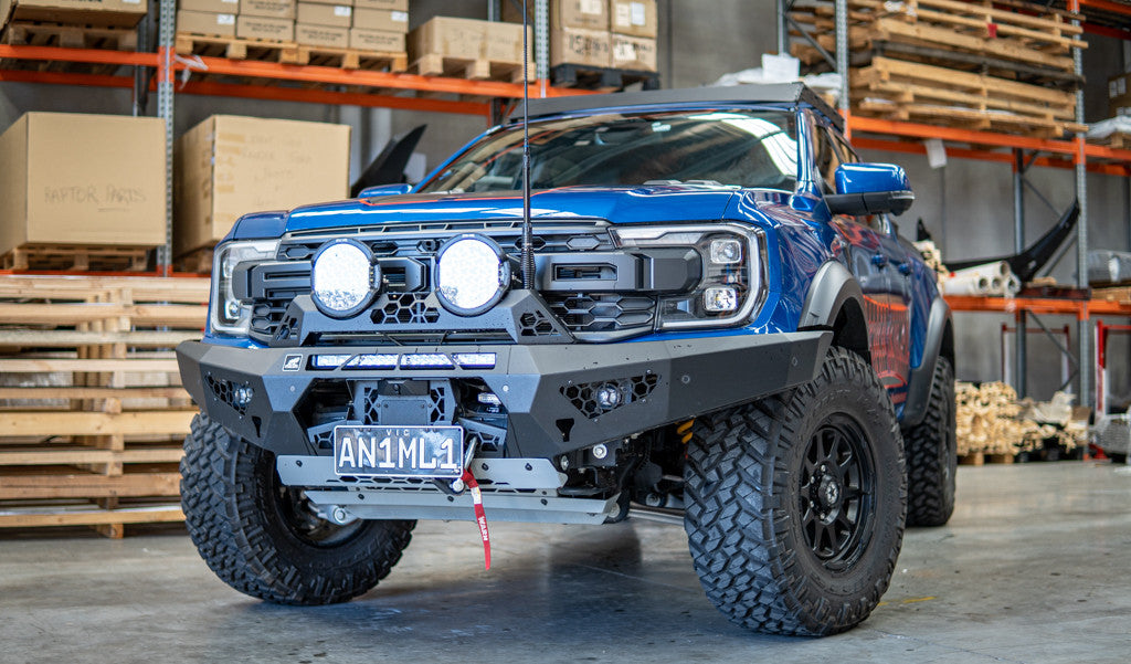 Rally Hoop fitted to a predator bar with 2 x Offroad Animal 9" Ass Kicker lights