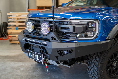 Rally Hoop fitted to a predator bar with 2 x Offroad Animal 9" Ass Kicker lights