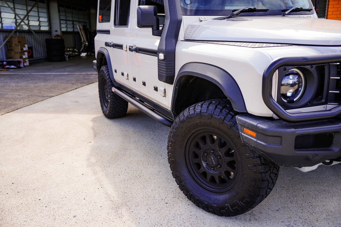 Ineos Grenadier Station Wagon Rock Sliders - Angled
