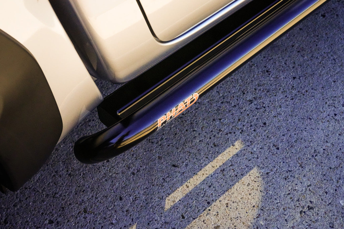 Toyota Hilux N90 ANGLED Rock Sliders / Side Steps - Powdercoated