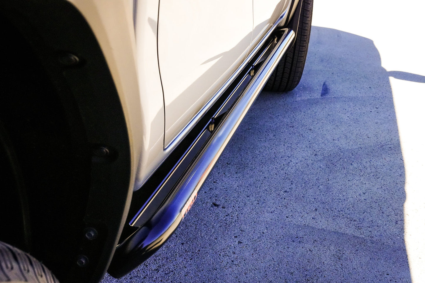 Toyota Hilux N90 ANGLED Rock Sliders / Side Steps - Powdercoated