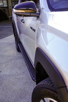 Toyota Hilux N90 2025+ FLAT Rock Sliders / Side Steps - P/C Ally Checkerplate Tread