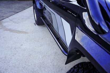 Toyota Hilux N80 'Mac Preston Big Tube' ANGLED Rock Sliders / Side Steps - Powdercoated