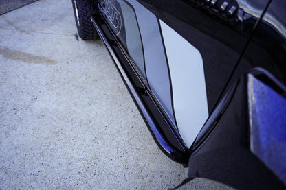 Toyota Hilux N80 'Mac Preston Big Tube' ANGLED Rock Sliders / Side Steps - Powdercoated