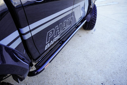 Toyota Hilux N80 'Mac Preston Big Tube' ANGLED Rock Sliders / Side Steps - Powdercoated