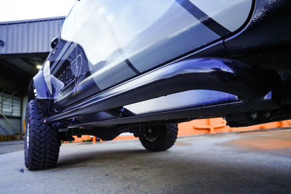 Toyota Hilux N80 'Mac Preston Big Tube' ANGLED Rock Sliders / Side Steps - Powdercoated