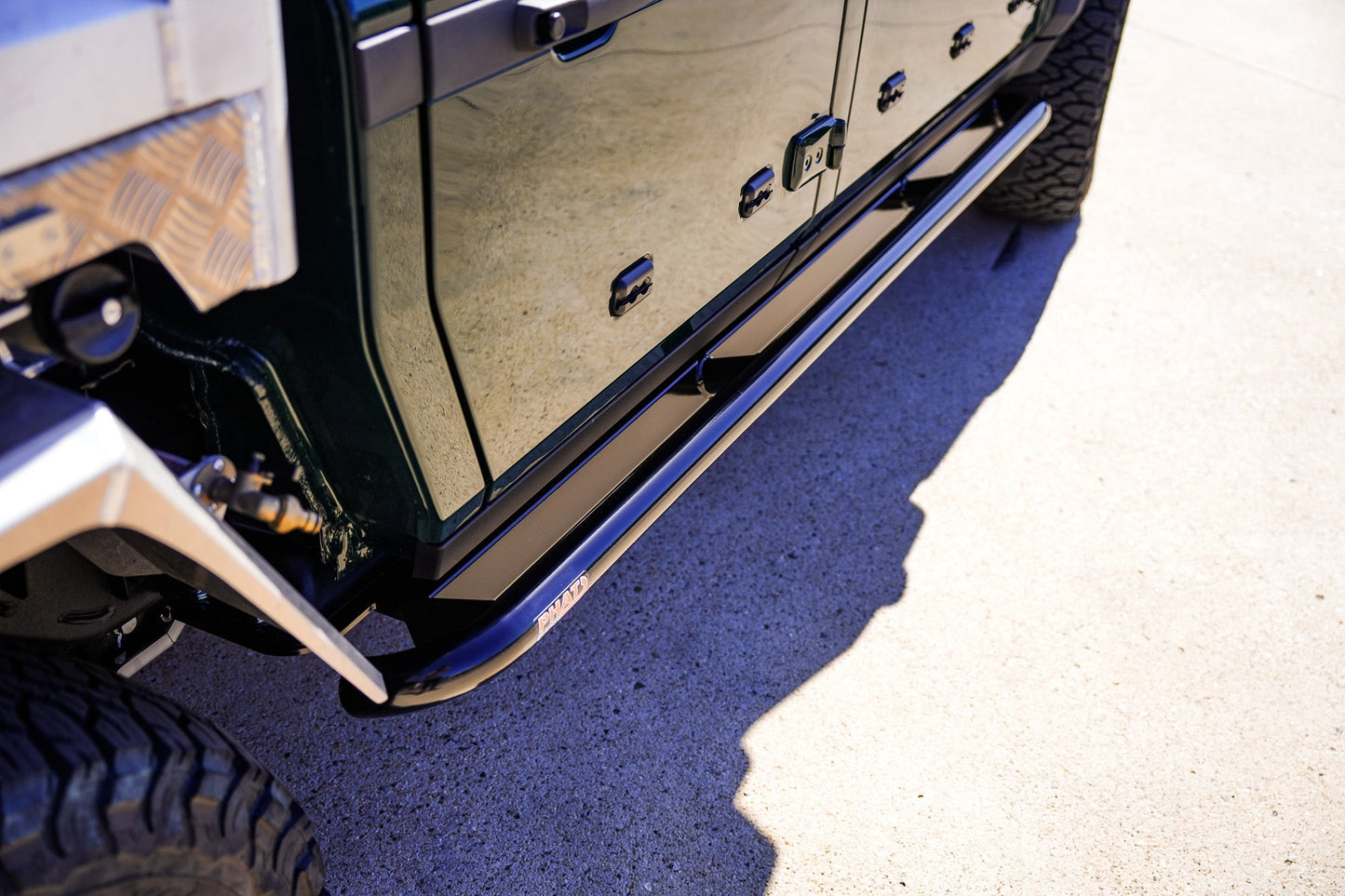 Ineos Grenadier Quartermaster Rock Sliders - Angled